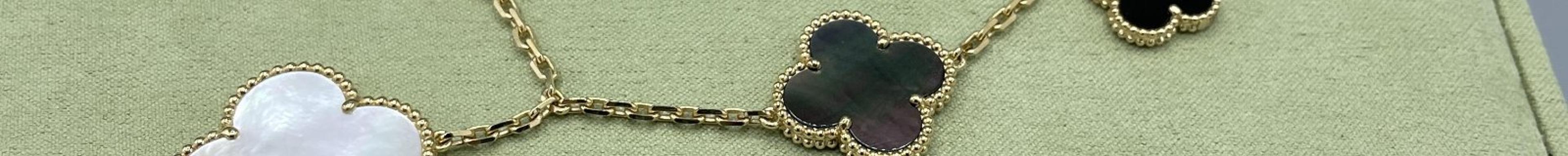 Van Cleef &  Arpels Alhambra Onyx Pearl Bracelet