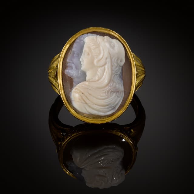 Italian, 16th century | Cameo with a jugate representation of Hercules and Omphale