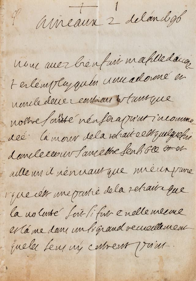 Belle et longue lettre de direction spirituelle à Mme d'Albert de Luynes, 2 janvier 1696.